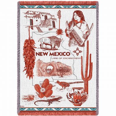 New Mexico Blanket 48x69 inch - 666576003168 - NM-A