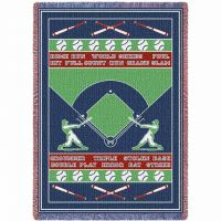 Baseball Field Blanket 48x69 inch