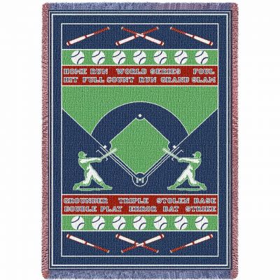 Baseball Field Blanket 48x69 inch - 666576097853 - 4389-A