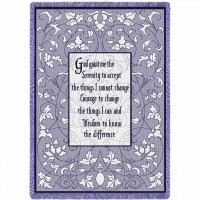 Serenity Prayer Blanket 48x69 inch