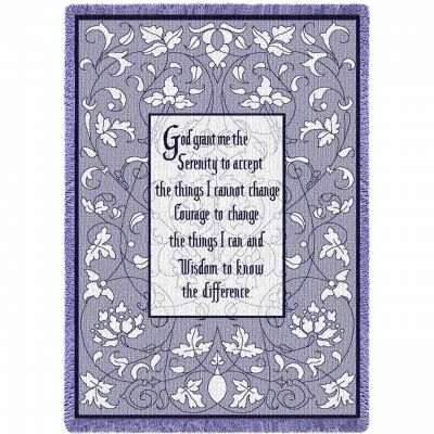 Serenity Prayer Blanket 48x69 inch - 666576017868 - 1053-A