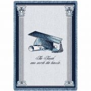 Graduate The Tassel is Worth The Hassle No Year Blanket 48x69 inch