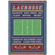 Lacrosse Field Blanket 48x69 inch