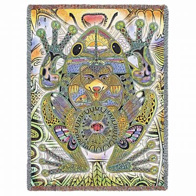Frog Blanket by Artist Sue Coccia 53x70 inch - 666576810021 - 8004-T