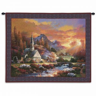 Morning Of Hope Wall Tapestry by Artist James Lee 34x26 inch - 666576058854 - 2529-WH