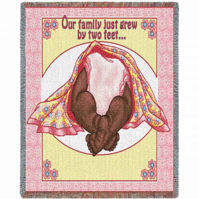 Two Feet Pink 2 Mini Blanket 54x49 inch - 666576008019 - 719-T