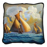 The Searam, Angel's Pet, and Pickpocket by Charles Wysocki - Throw Pillow