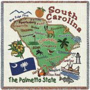 South Carolina State Small Blanket 54x54 inch