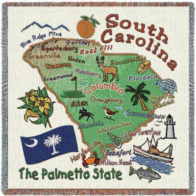 South Carolina State Small Blanket 54x54 inch - 666576088837 - 3742-LS