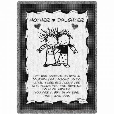 Mother Daughter Blanket 48x70 inch - 666576046325 - 1838-A