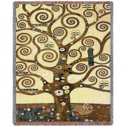 Stoclet Frieze - Tree of Life - Gustav Klimt - Cotton Woven Blanket Throw - (72x54) Stoclet Frieze - Tree of Life - Gustav Klimt - Cotton Woven Blanket Throw - (72x54)