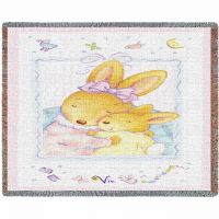 Baby Bunny Hugs Mini Blanket 34x53 inch