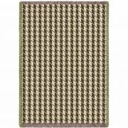 Houndstooth Brown Blanket 48x69 inch
