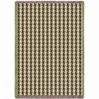 Houndstooth Brown Blanket 48x69 inch