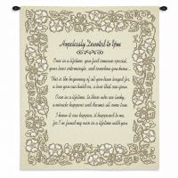 Wedding Embroidery Gold Wall Tapestry 26x32 inch
