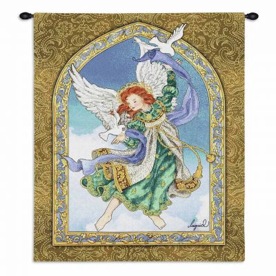 Peaceful Angel Wall Tapestry 26x34 inch - 666576104728 - 5115-WH
