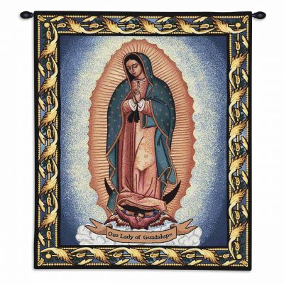 Our Lady Of Guadalupe Wall Tapestry 26x32 inch - 666576088271 - 3757-WH