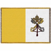 Vatican Flag Blanket 69x48 inch