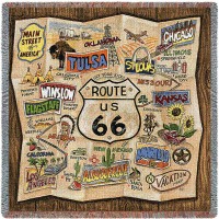 Route 66 Small Blanket 53x53 inch