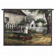 Antique Wagon Wall Tapestry 26x34 inch