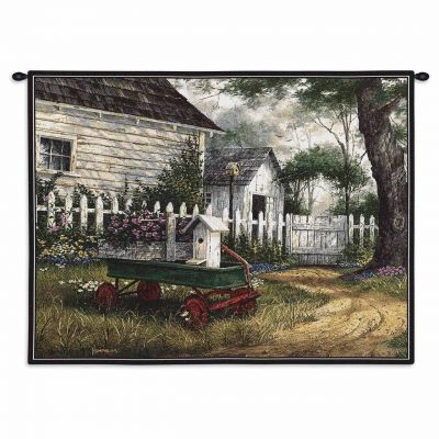 Antique Wagon Wall Tapestry 26x34 inch - 666576031888 - 937-WH
