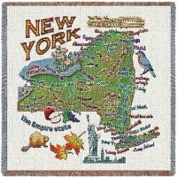 New York State Small Blanket 54x54 inch