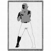 Baseball Silhouette Blanket 48x69 inch
