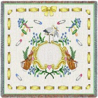 Lullabye and Goodnight Small Blanket 52x50 inch