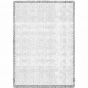 Maze White Natural Mini Blanket 48x35 inch