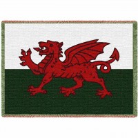 Welsh Dragon Blanket 48x69 inch