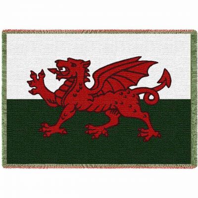 Welsh Dragon Blanket 48x69 inch - 666576015833 - 269-A