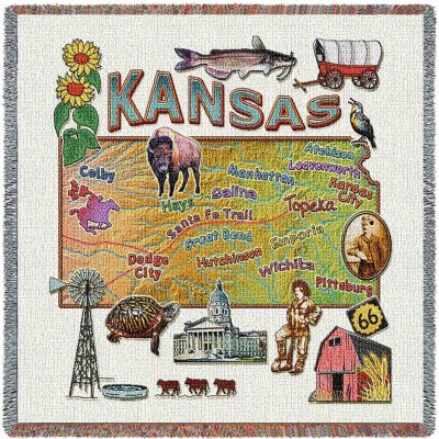 Kansas State Small Blanket 54x54 inch - 666576090472 - 3925-LS
