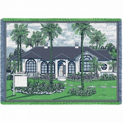 Manor With Sign Blanket 48x69 inch - 666576697879 - 6301-A