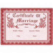 Certificate Of Marriage Rose Small Blanket 48x35 inch