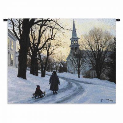 Winters Eve Wall Tapestry 34x26 inch - 666576059066 - 2344-WH