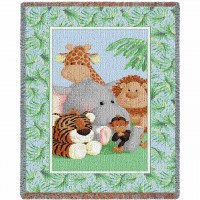 Stuffed Safari Mini Blanket 35x54 inch