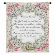 Marriage Blessing II Wall Tapestry 34x26 inch