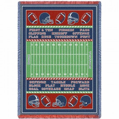 Football Field Blanket 48x69 inch - 666576097846 - 4387-A
