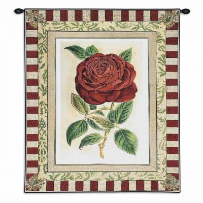 Red Rose II Wall Tapestry 26x33 inch - 666576087700 - 3730-WH