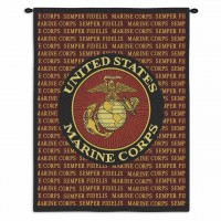 Semper Fi Marine Corp Wall Tapestry 26x34 inch
