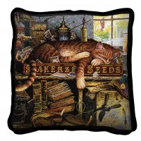 Remington The Horticulturist Textured Hand Finished Elegant Woven Throw Pillow Cover 100% Cotton  Size 17x17