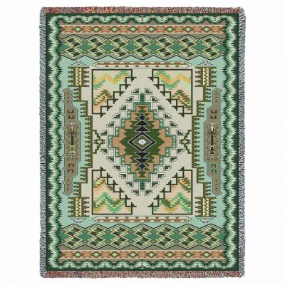 Painted Hills Sage Tapestry Throw 53x70 inch - 666576715636 - 7154-T