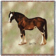 Clydesdale Horse - Lap Square Blanket