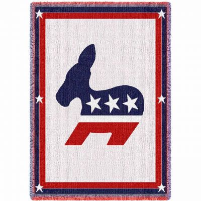 Democratic Logo Blanket 48x69 inch - 666576041726 - 1756-A
