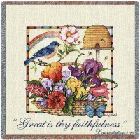 Faithfulness Small Blanket 53x53 inch