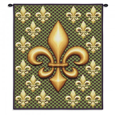 Fleur De Lis Wall Tapestry 26x32 inch - 666576088240 - 3842-WH