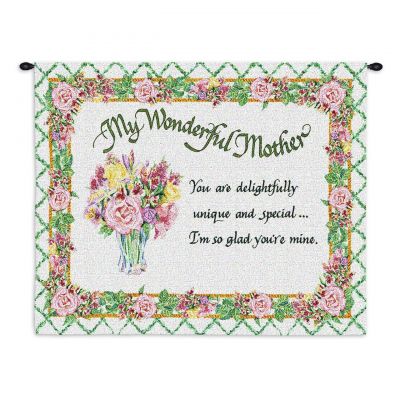 Unique Wonderful Mother Wall Tapestry 34x26 inch - 666576695912 - 1278-WH