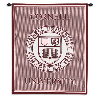 Cornell University -Cornell Seal Wall Tapestry 26x34 inch -  - 4649-WH