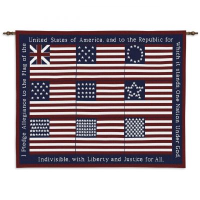 Pledge Wall Tapestry 34x26 inch - 666576085799 - 2768-WH