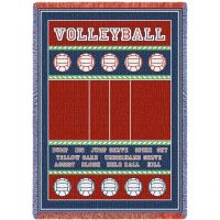 Volleyball Court Blanket 48x69 inch